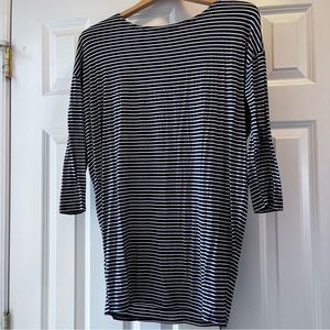 Miami striped dolman dress navy and white size S